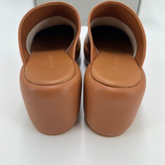 Everlane The Puffa Clog in Desert Tan Leather sz 7 Women's Platform Sip-on Mule - Picture 6 of 8